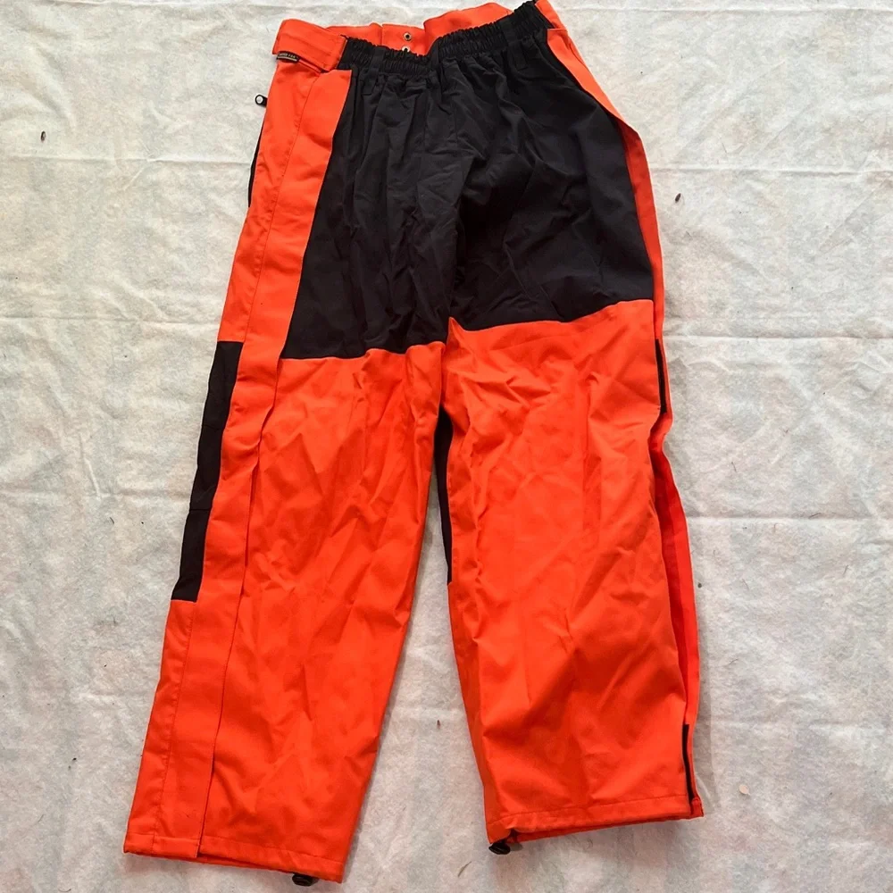 The North Face Men's Orange and Black Ski Shell Pants